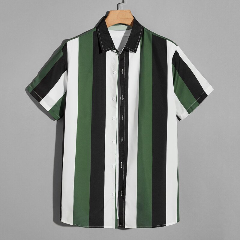 

Guys Pocket Front Striped Shirt, Multicolor