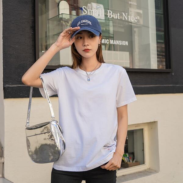 

Letter Graphic Short Sleeve Tee, White