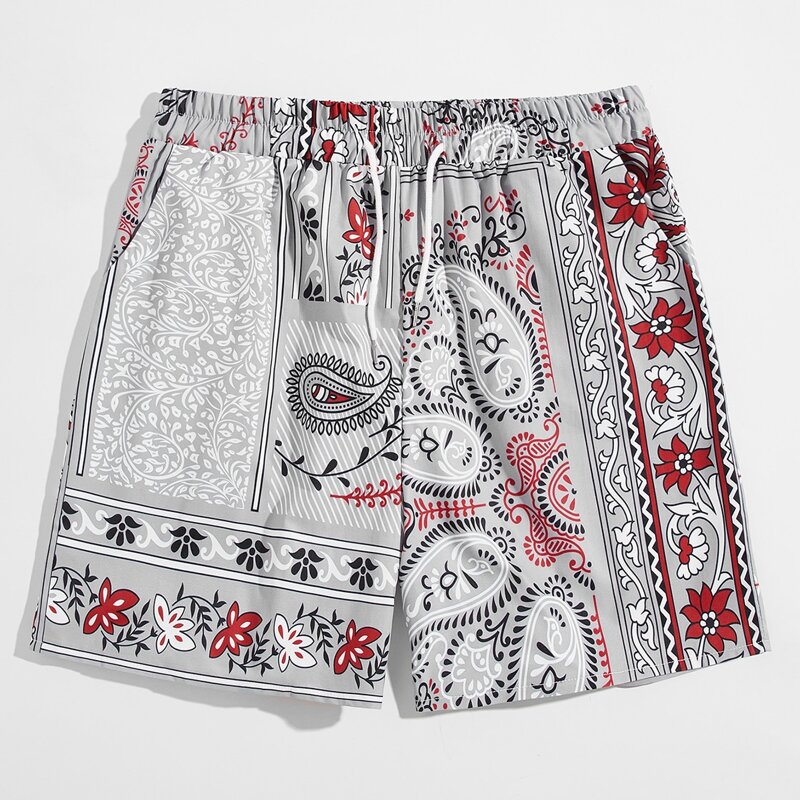 

Guys Paisley Drawstring Shorts, Multicolor