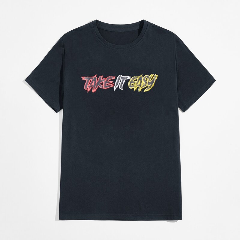 

Guys Slogan Tee, Black