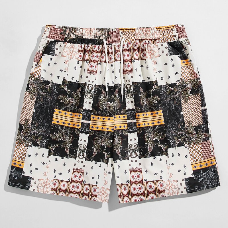 

Guys Paisley Drawstring Shorts, Multicolor