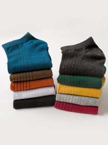 Hombres 10 pares Calcetines tobilleros simple - Multicolor - Ver 3