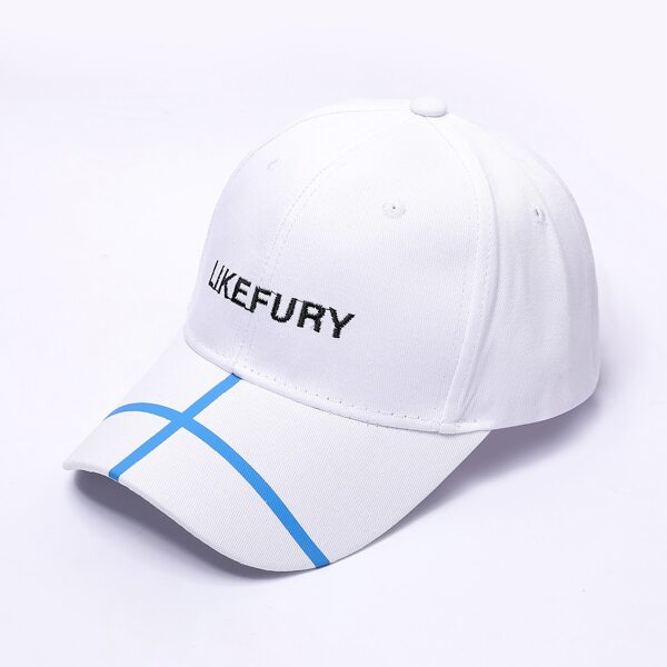 

Letter Embroidered Baseball Cap, White