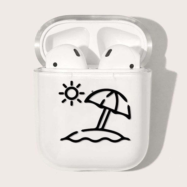 

Sun Pattern Clear Case For Airpods