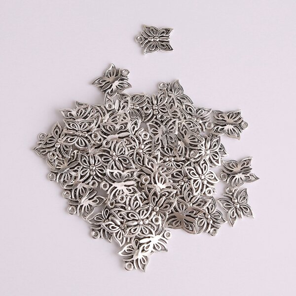 

1pack Butterfly DIY Jewelry Accessory, Silver