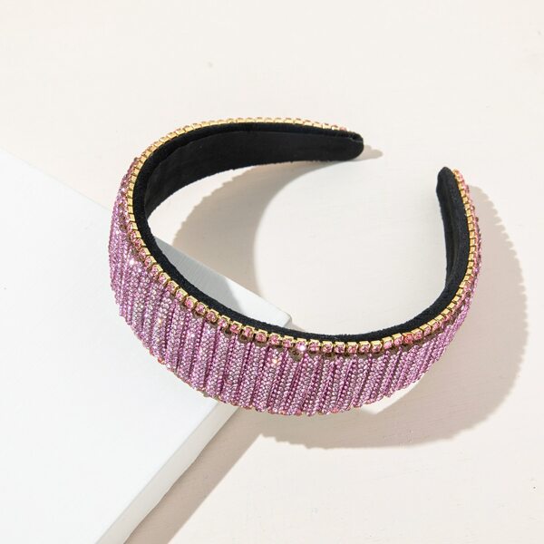 

Rhinestone Decor Headband, Pink