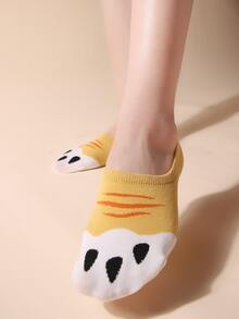 5 perechi de șosete cu grafică de desene animate, șosete invizibile - Multicolor - Vizualizare 2