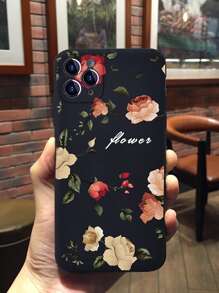 Vỏ điện thoại hình hoa hồng - màu đen - Xem 3