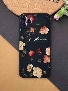 Vỏ điện thoại hình hoa hồng - màu đen - Xem 4