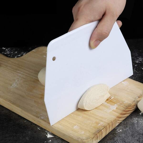 

3pcs Plastic Dough Cutter, White
