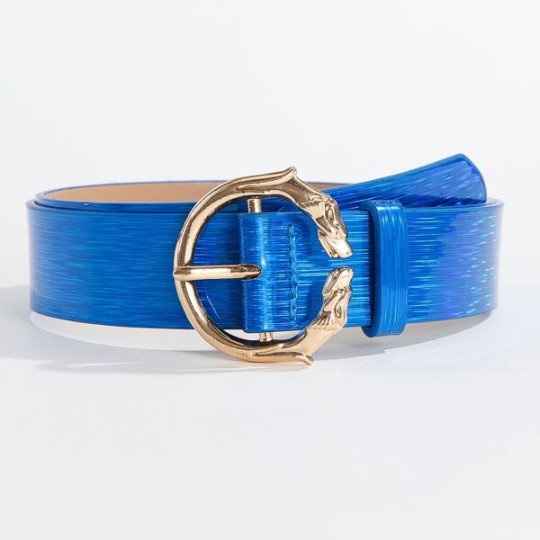 

PU Buckle Belt, Blue