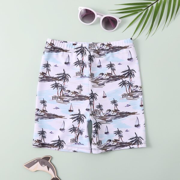 

Boys Tropical Print Swim Shorts, Multicolor