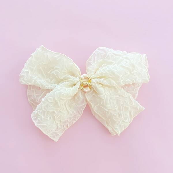 

Toddler Girls Bow Hair Clip, Beige
