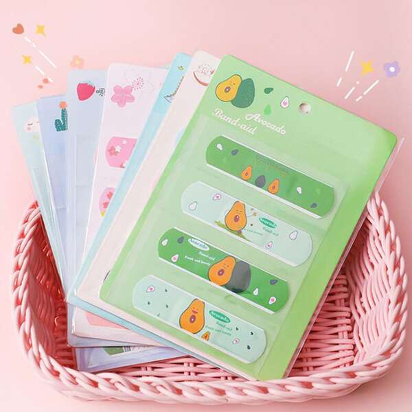 

2packs Cartoon Graphic Random Bandage, Multicolor