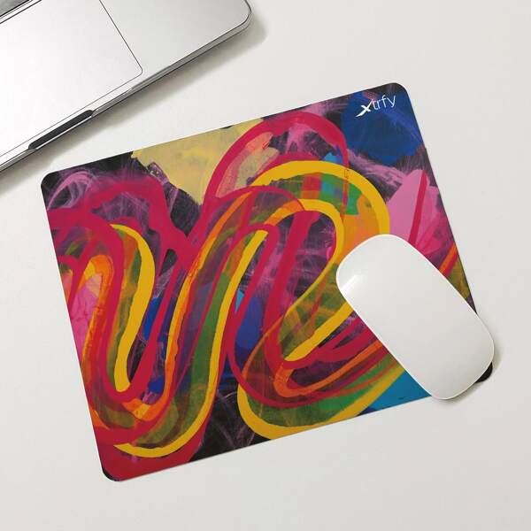 

Abstract Line Art Mouse Pad, Multicolor