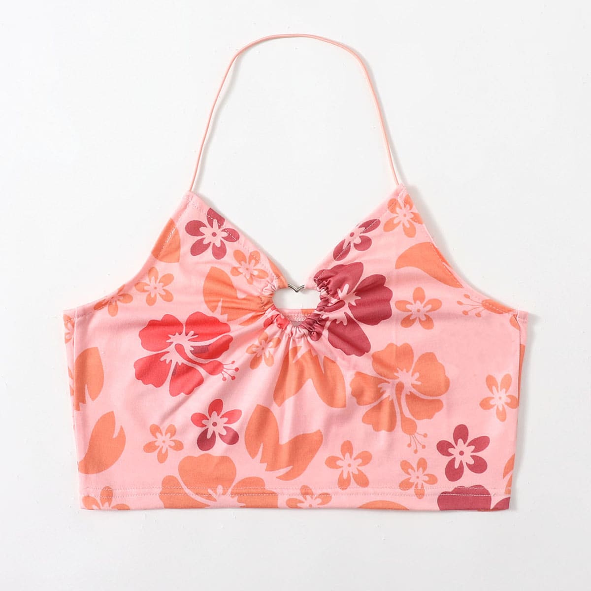 

Floral Print Halter Top, Multicolor
