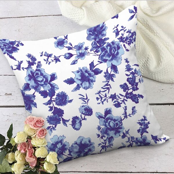 

Flower Pattern Cushion Cover Without Filler, Multicolor