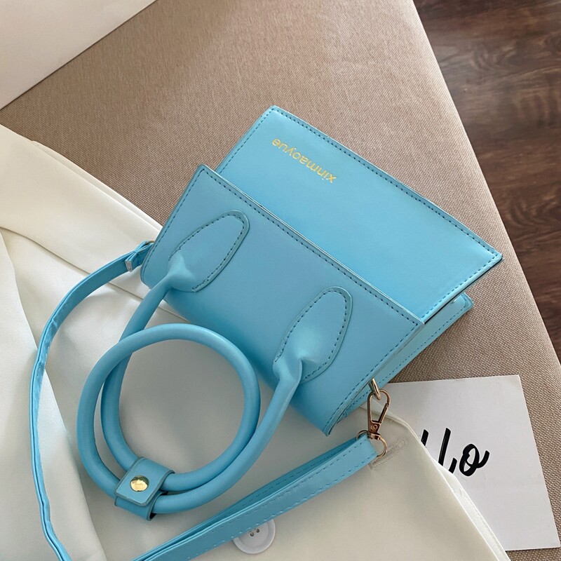 

Minimalist Satchel Bag, Blue