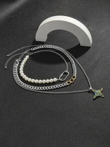 3 dây chuyền nam - Bạc - Xem 5