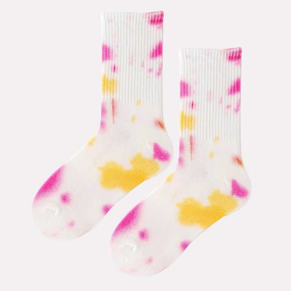 

Tie Dye Crew Socks, Multicolor