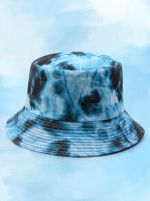 Men Tie Dye Bucket Hat - Multicolor - View 1