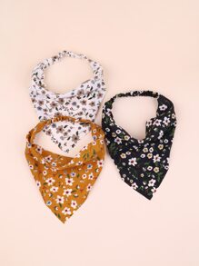 3 chiếc Băng đô in hoa cho bé gái - Nhiều màu - Xem 2