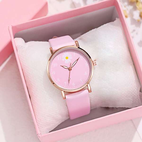 

Daisy Pattern Dial Quartz Watch