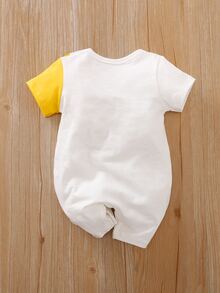 Yierying 男嬰老虎印花T恤連身短褲 - 彩色 - 查看 2