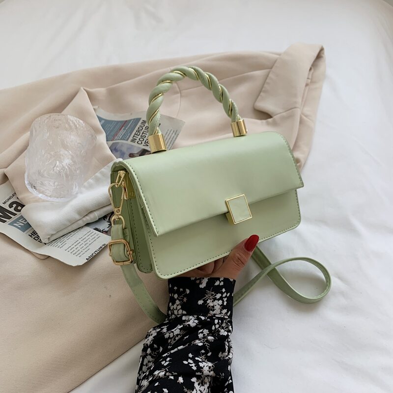 

Minimalist Satchel Bag, Green