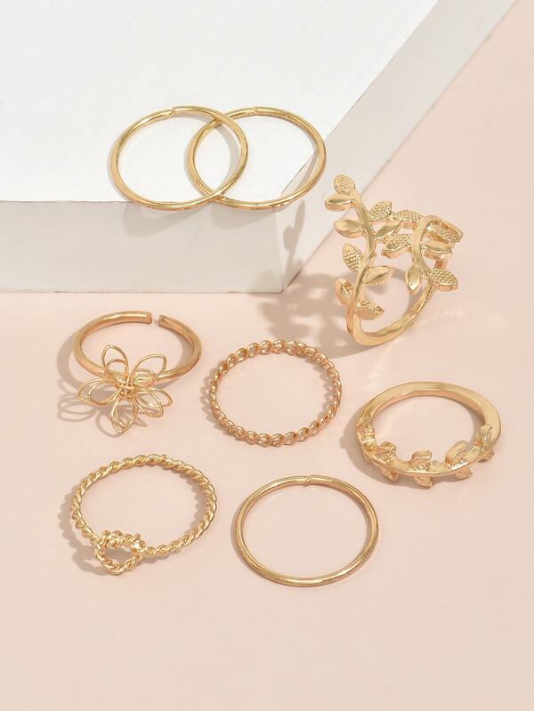 8pcs Alloy Ring | SHEIN USA