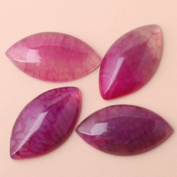 

4pcs Geometric DIY Jewelry Accessories, Hot pink