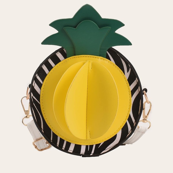 

Mini Fruit Design Chain Bag, Multicolor