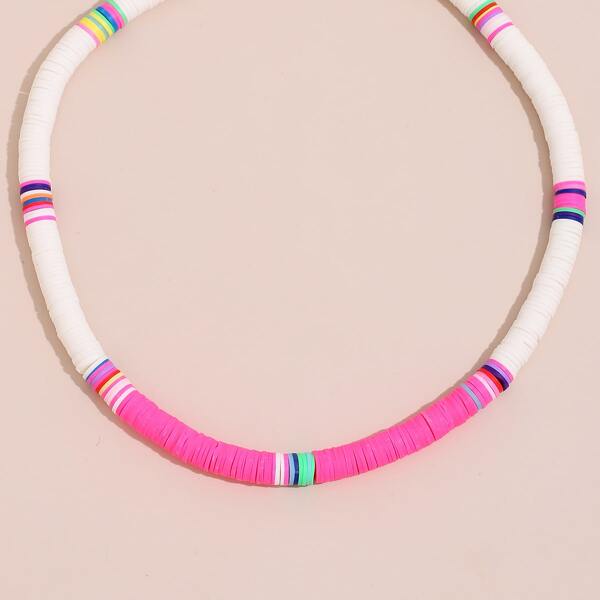 

Simple Beaded Necklace, Multicolor