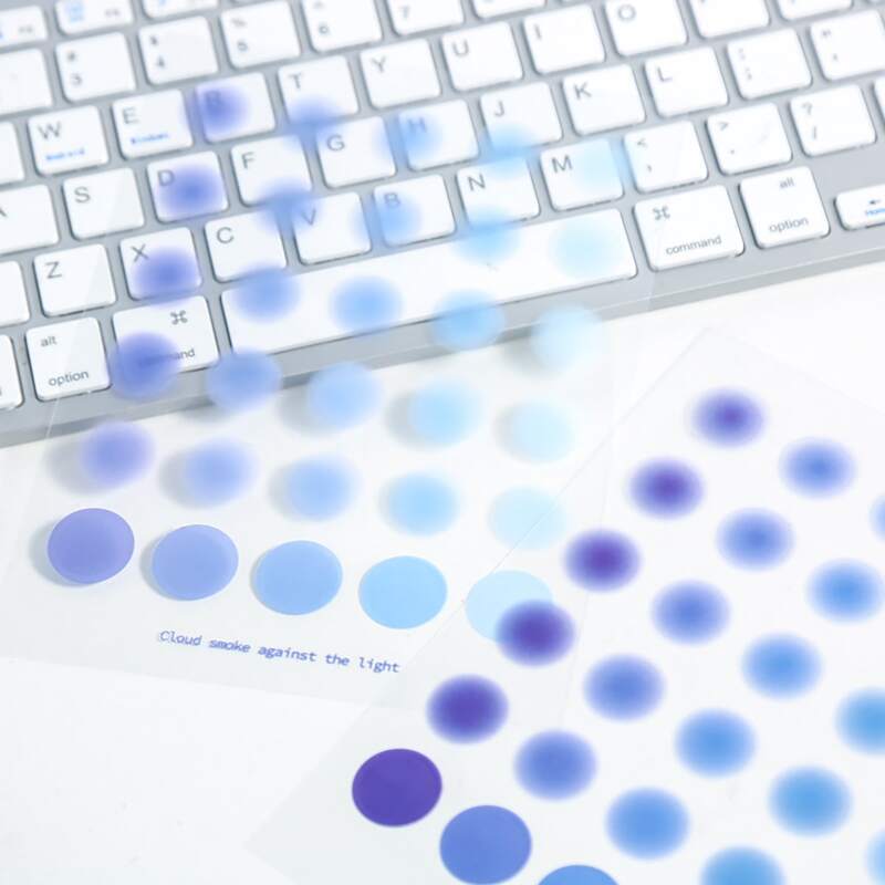 

2sheets Circle Pattern Random Sticker, Multicolor