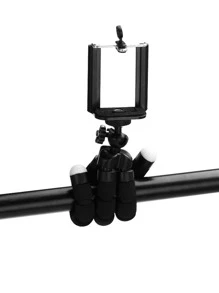 Mobile Phone Holder Flexible Octopus Tripod Bracket For Mobile Phone Camera Selfie Stand Monopod Support Photo Remote Control - Black - View 3