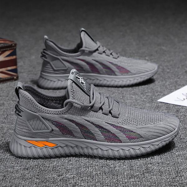 

Men Lace Up Front Sneakers, Grey