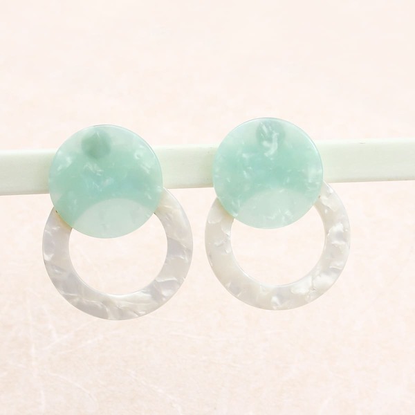 

Round Decor Earrings, Multicolor