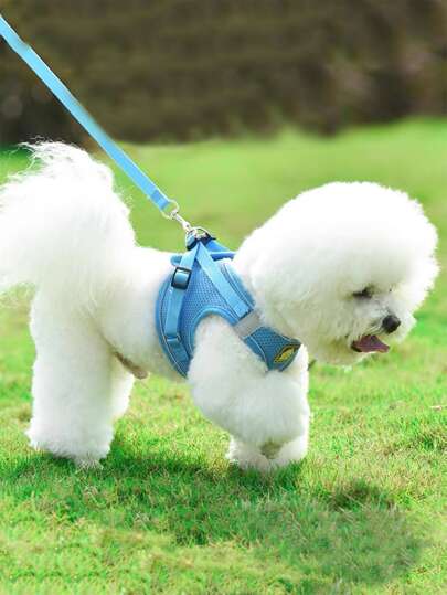 1pc Reflective Pet Harness & 1pc Leash