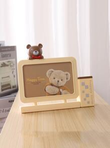1pc Cartoon Bear Photo Frame - Khaki - View 4