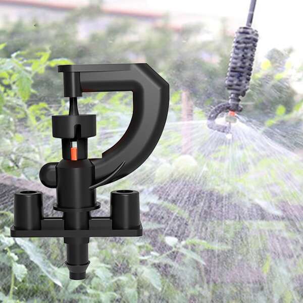 

20pcs Gardening Upside Down Irrigation Sprinkler, Black