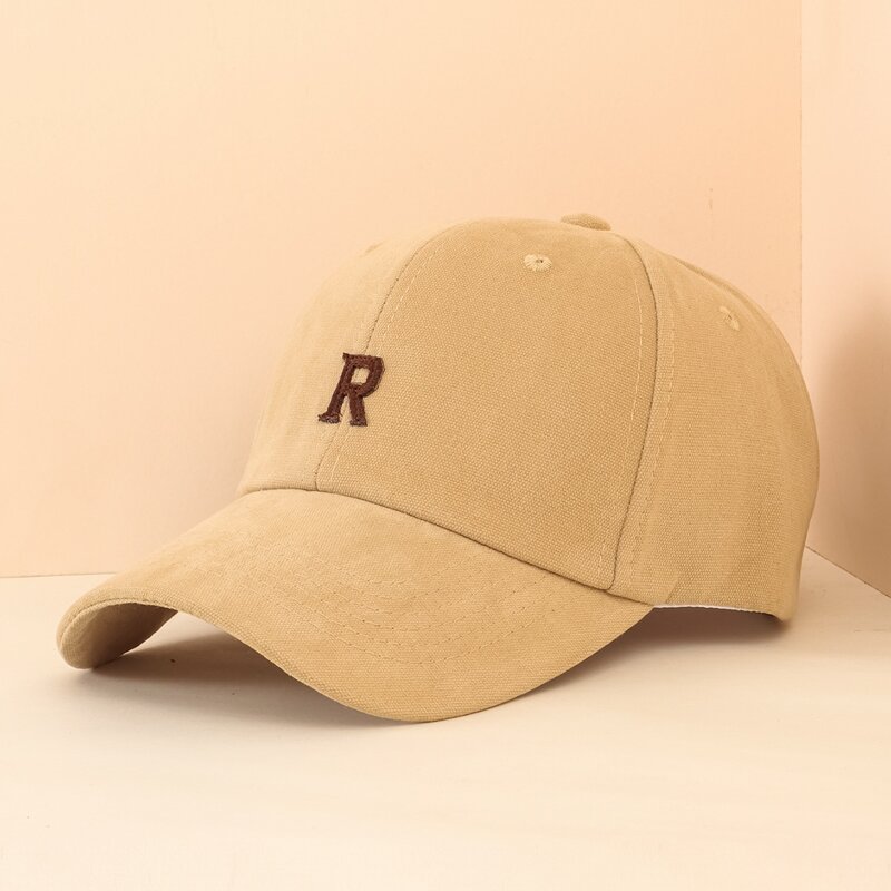 

Guys Letter Embroidery Baseball Cap, Khaki