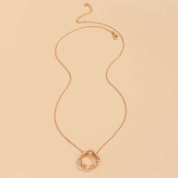 

1pc Alloy Necklace, Gold