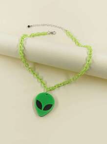 Alien Pendant Necklace - Multicolor - View 1