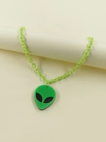 Alien Pendant Necklace - Multicolor - View 2