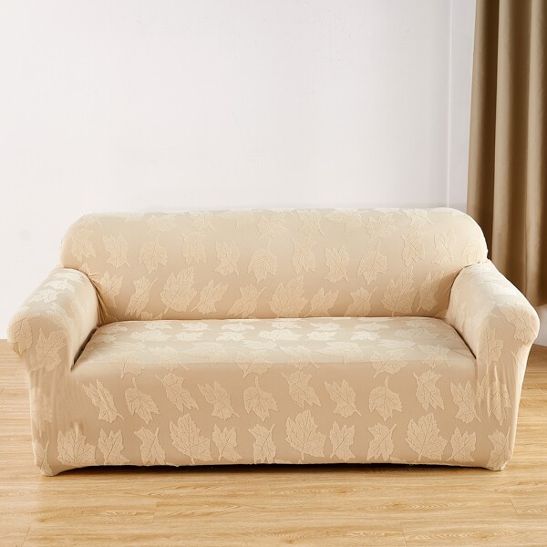

Leaf Jacquard Stretchy Sofa Cover, Beige