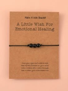 Vòng tay trang trí pha lê - màu đen - Xem 3