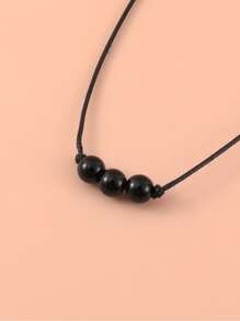 Vòng tay trang trí pha lê - màu đen - Xem 5