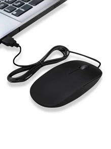 Ratón silencioso con cable - Negro - Ver 4