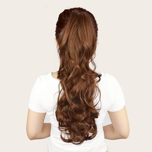 

Long Curly Ponytail Hair Extension With Claw, Brown