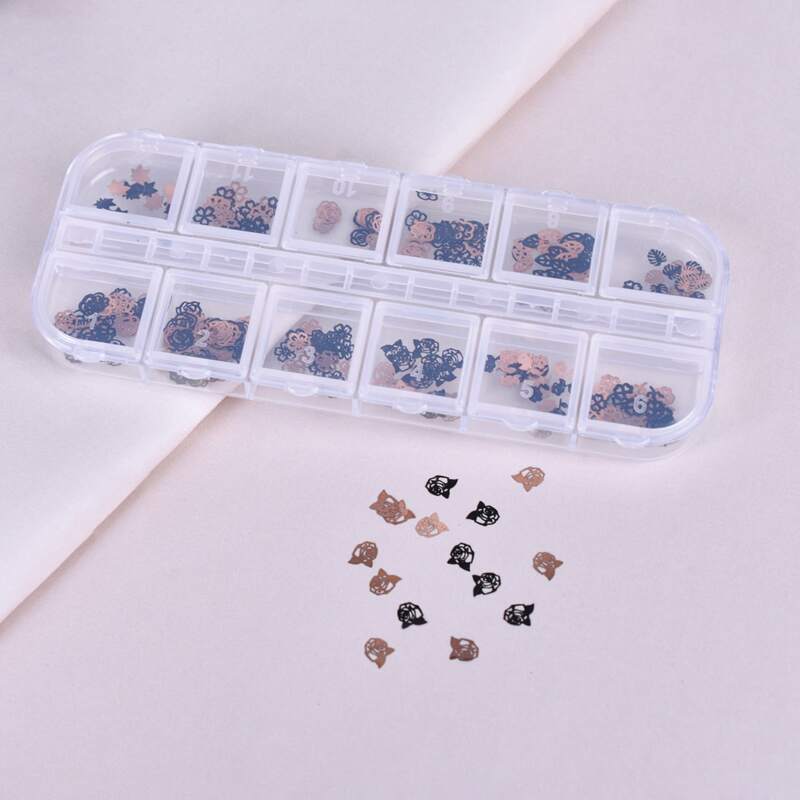 

1box Flower Nail Art Decoration, Multicolor